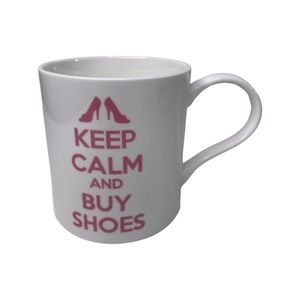 Keep calm and buy shoes mug